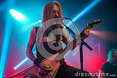 Zagreb, CROATIA - Mart 23, 2017: Children of Bodom, concert in T Editorial Stock Photo